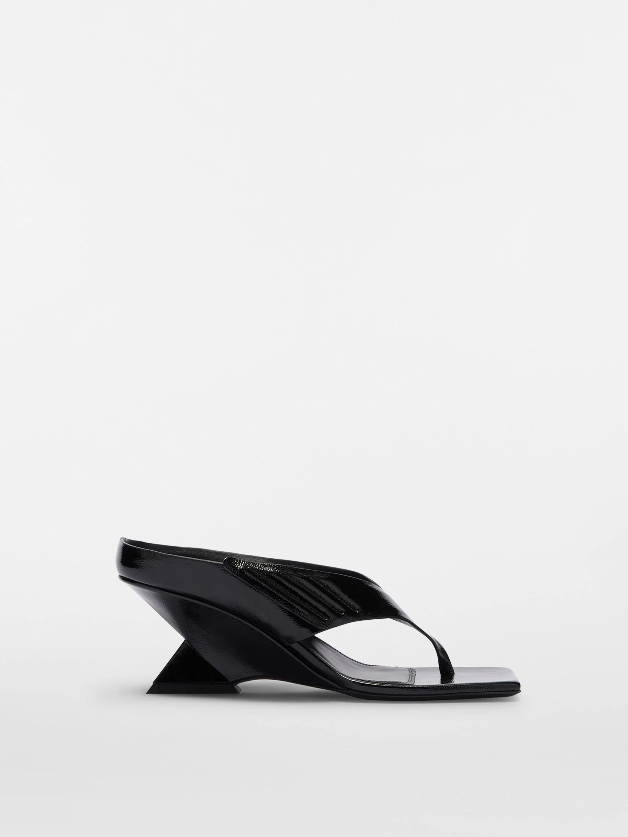 ''CHEOPE'' BLACK THONG SANDAL - 1