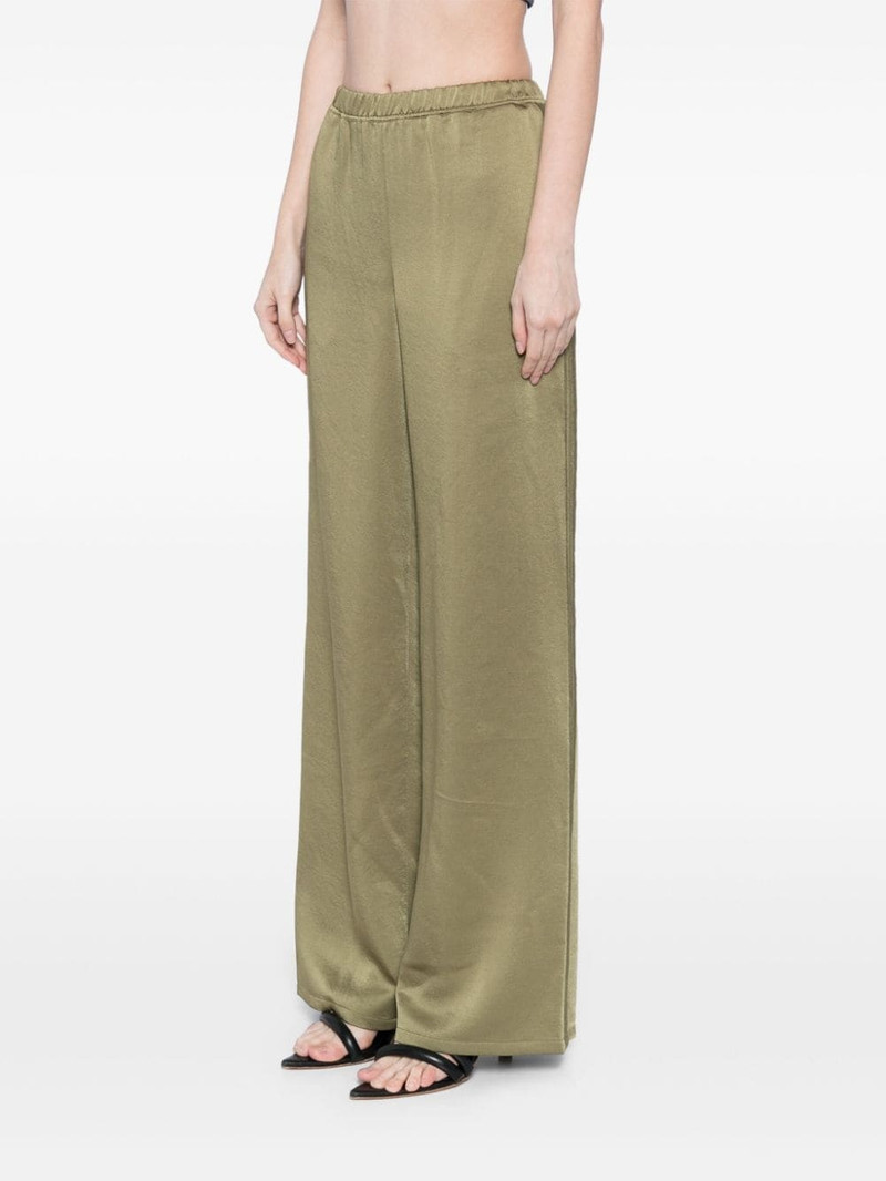 satin-finish straight trousers 3