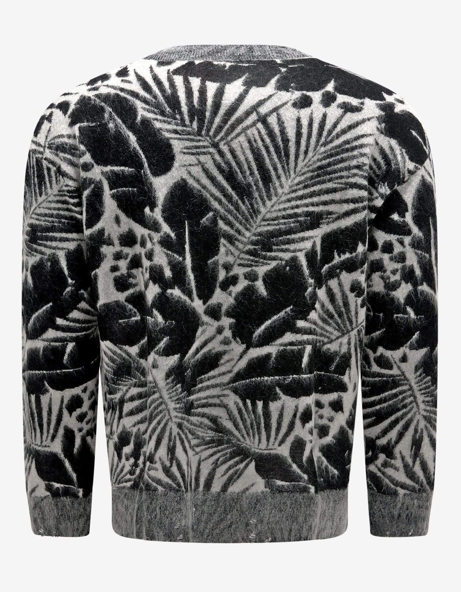 Tropical Leaves Graphic Sweater - 2