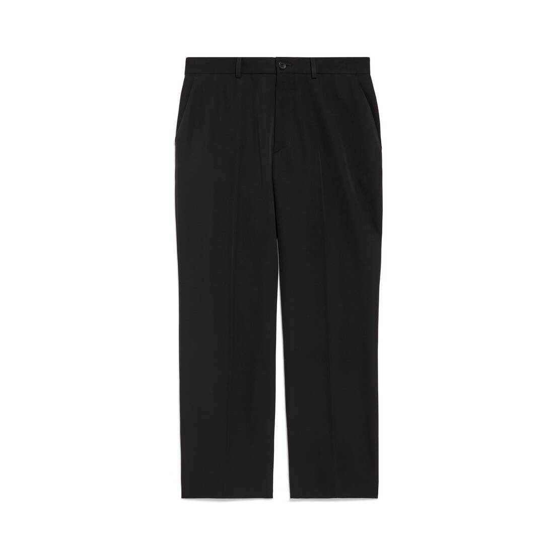 Cropped Pants in Black - 1