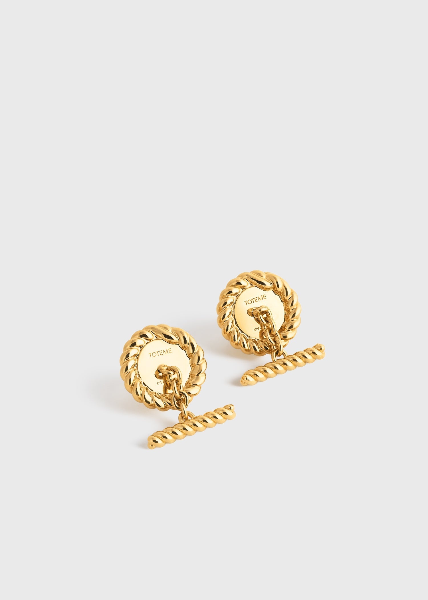 Rope cufflinks gold - 5