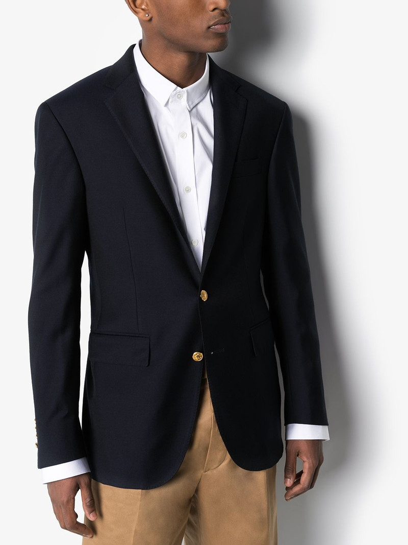 single-breasted twill blazer 3
