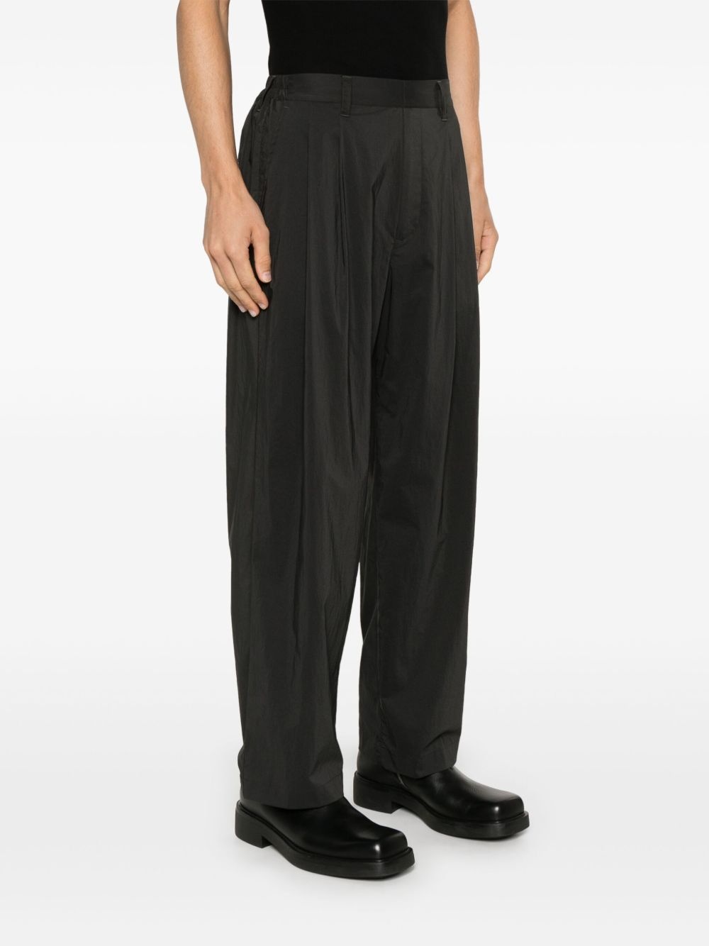 pleat-detail trousers - 4