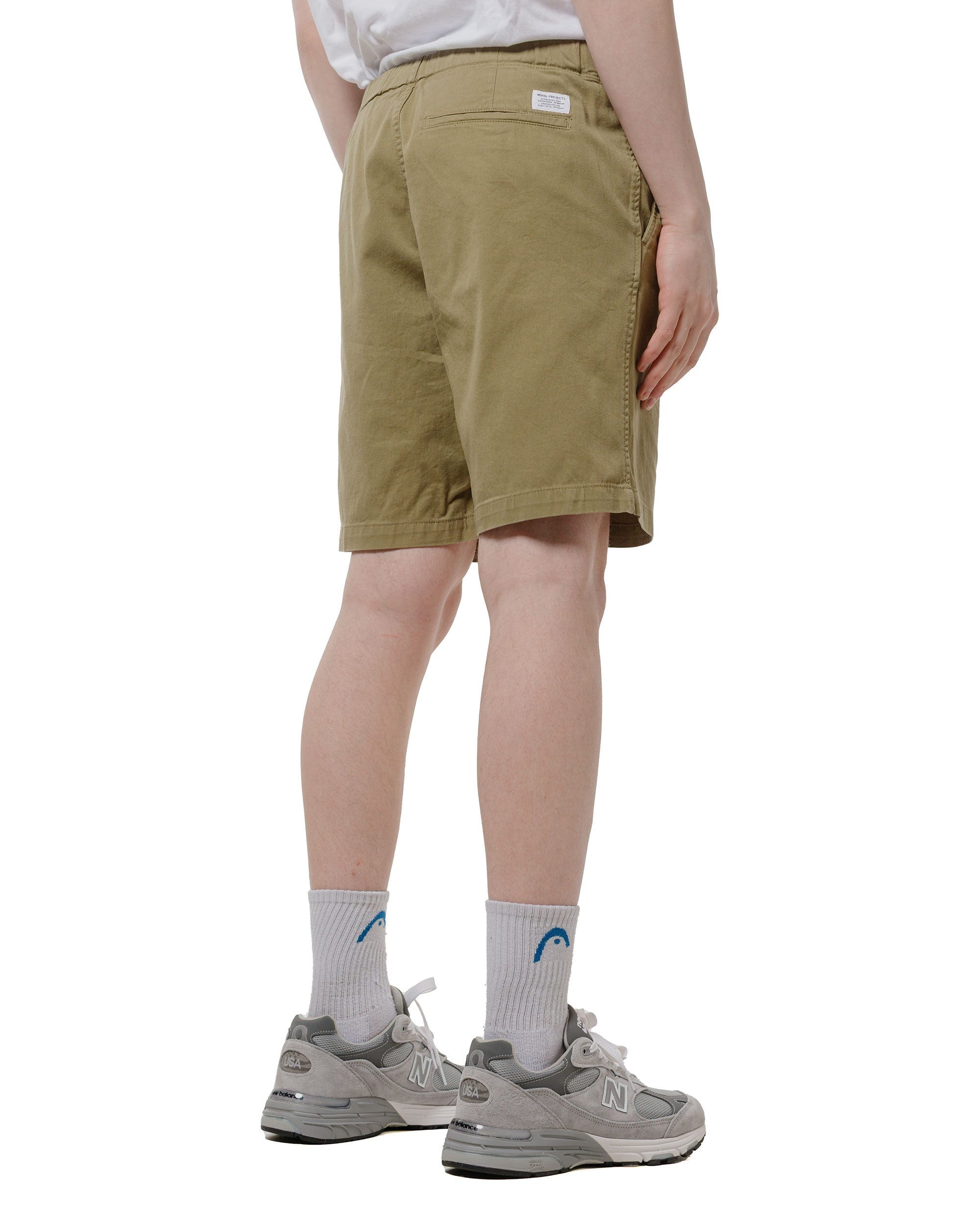 Ezra Stretch Twill Shorts Moss Green - 3
