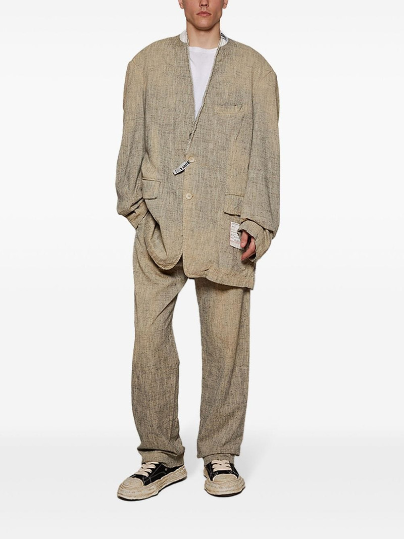 Maison MIHARAYASUHIRO Slub tweed blazer outlook