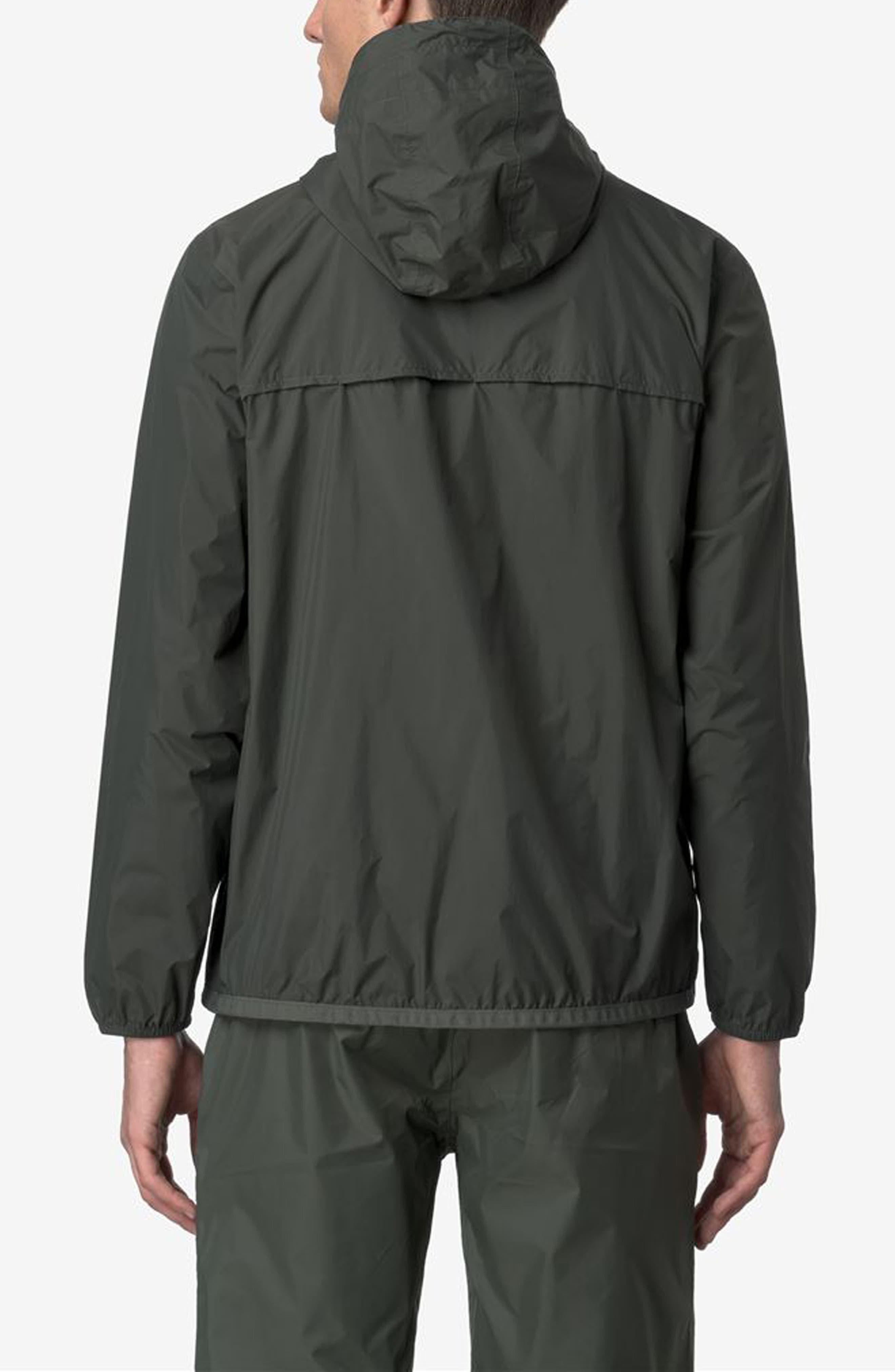K-Way Le Vrai 4.0 Claude Water Repellent Jacket in Green Blackish at Nordstrom - 2