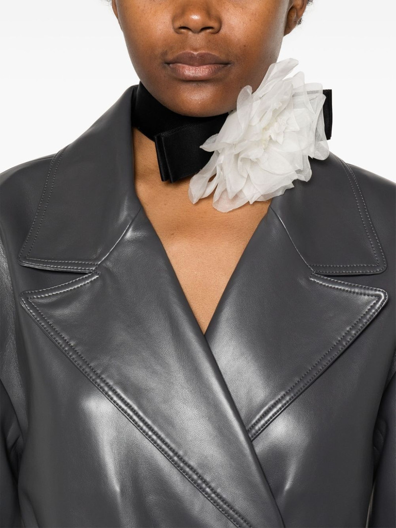 Dolce & Gabbana floral-appliquÃ© satin choker necklace outlook