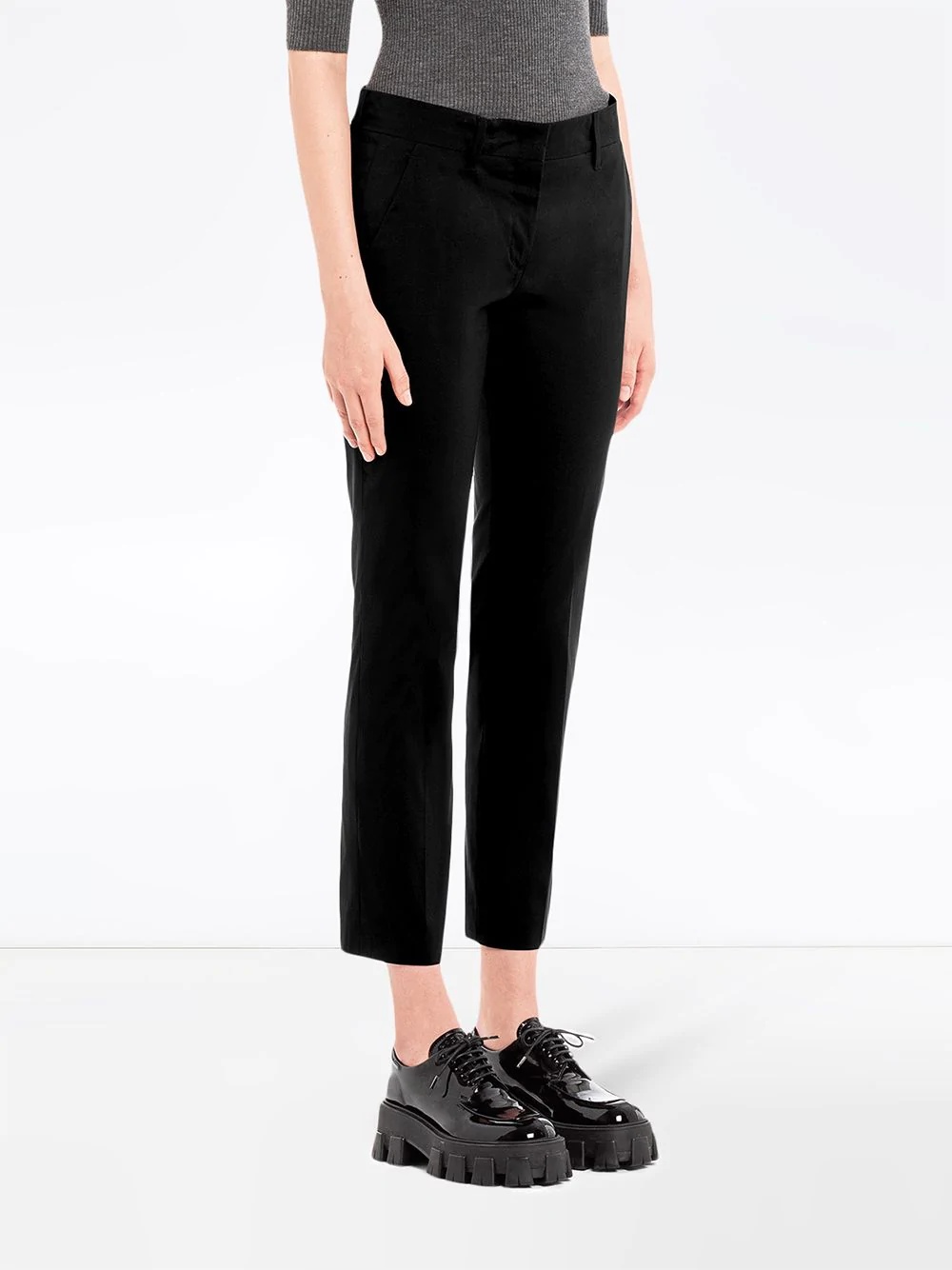 cropped tapered trousers - 3