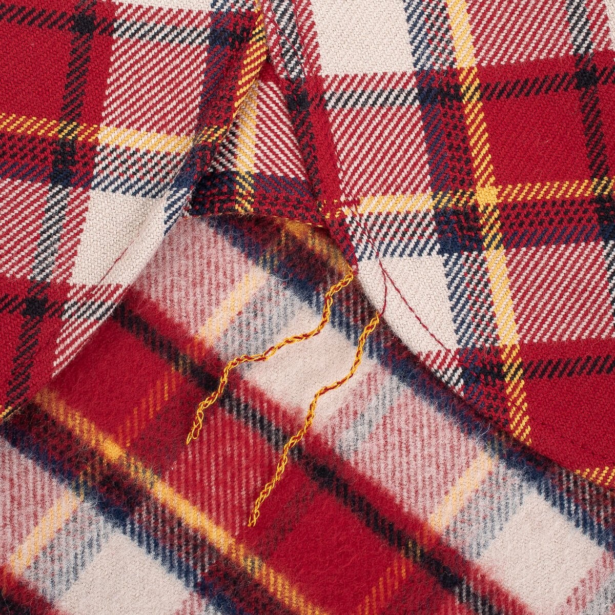 Ultra Heavy Flannel Classic Check Work Shirt - Red - 12