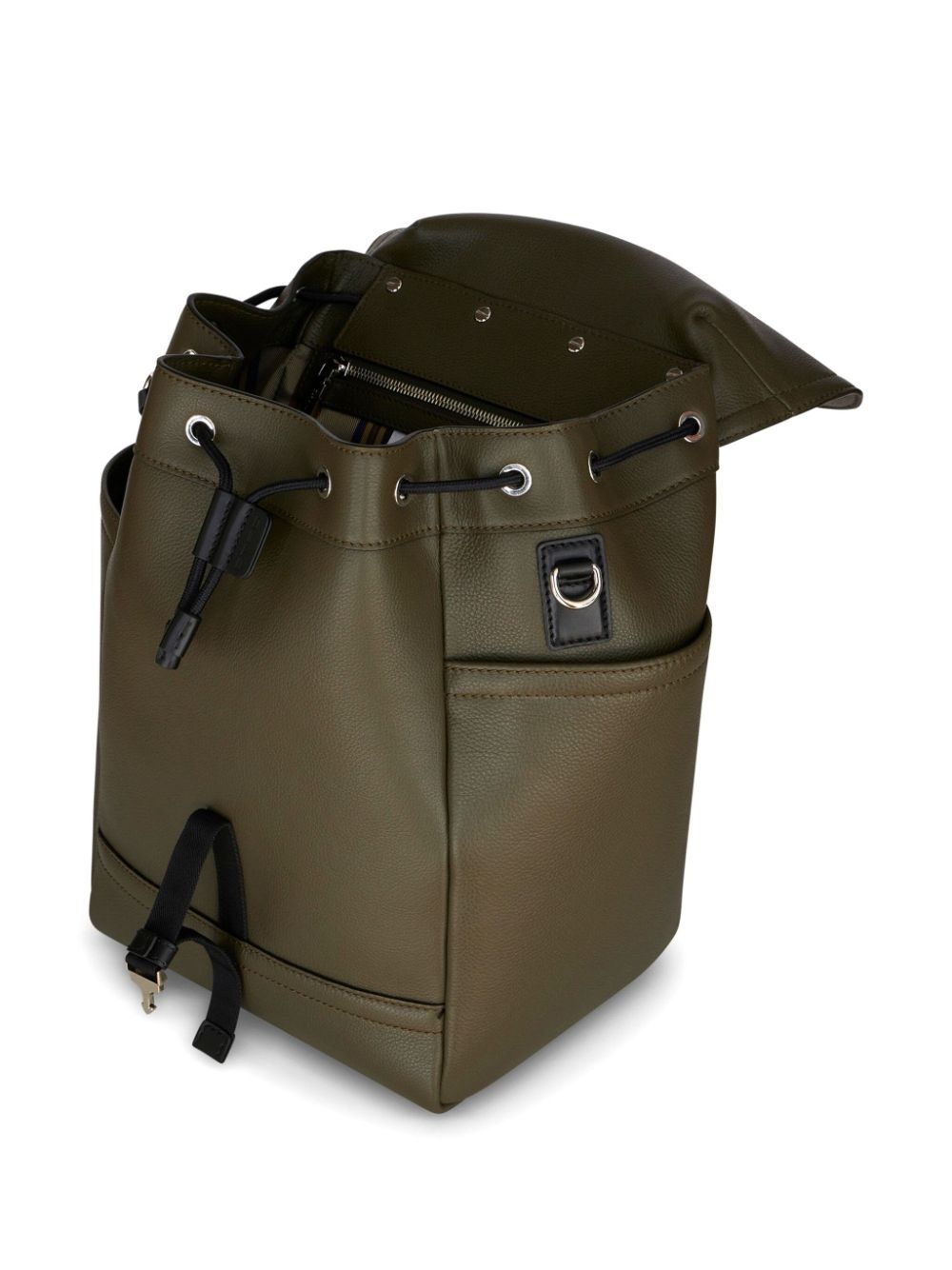 medium leather backpack - 5