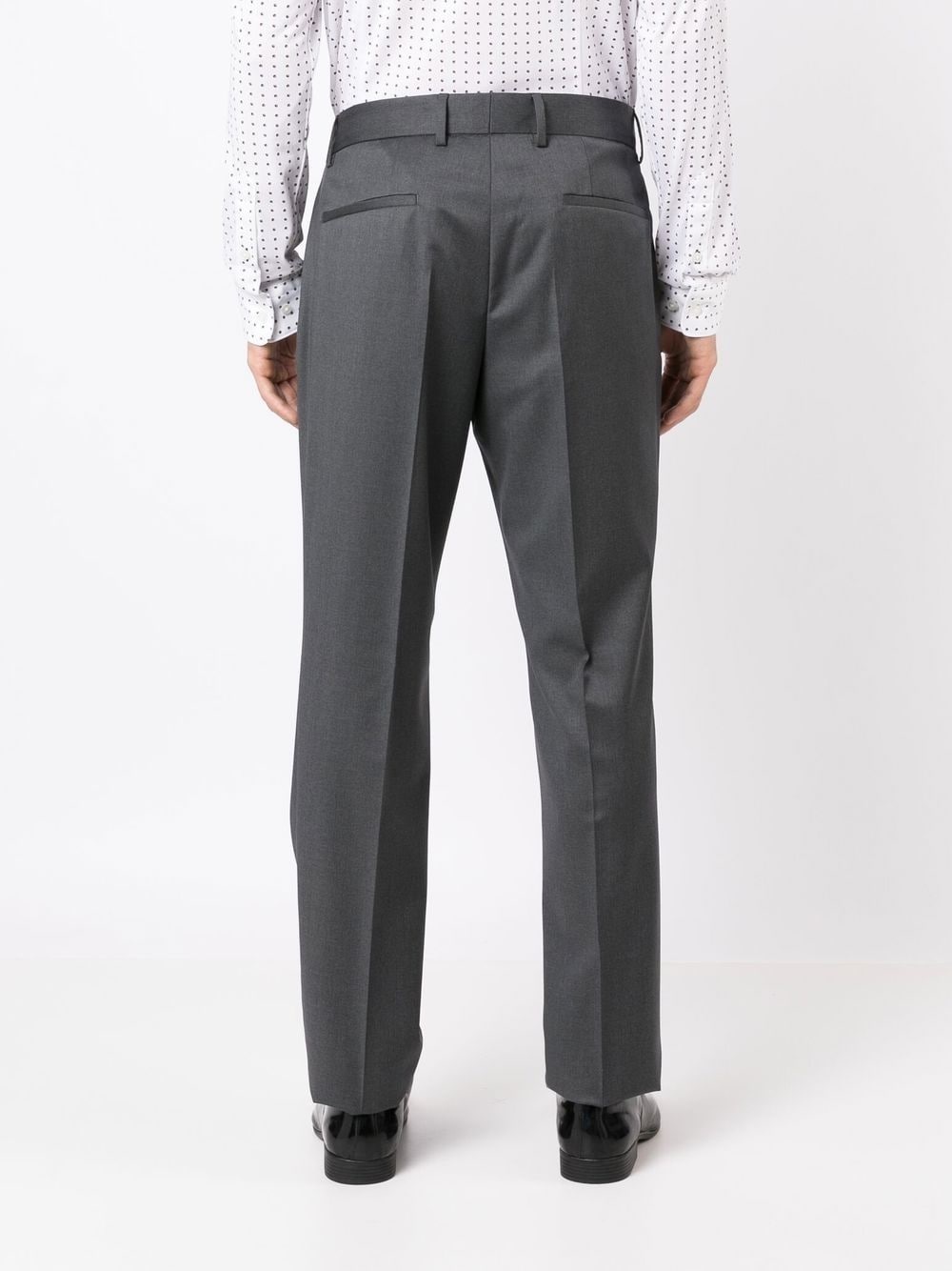 straight-leg tailored trousers - 4