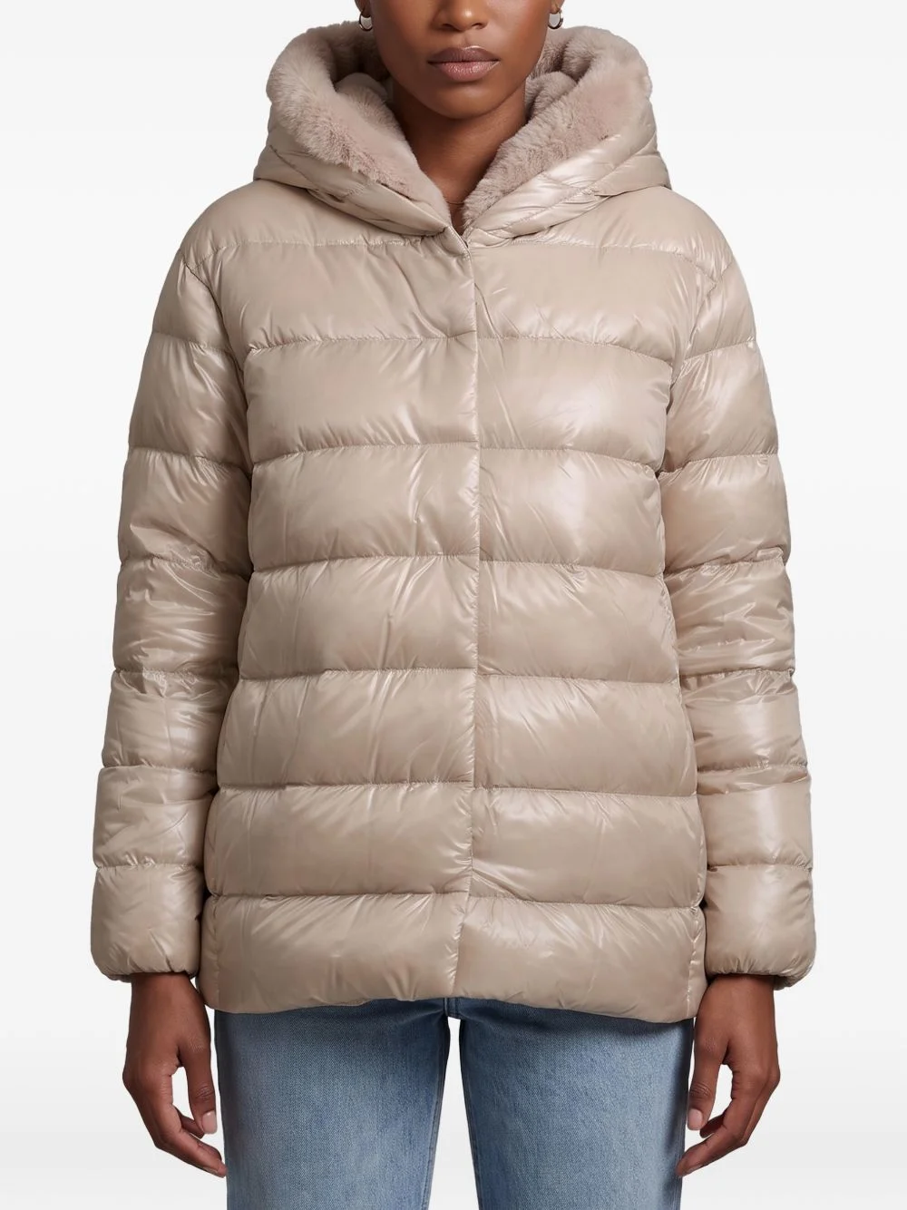 quilted puffer jacket - 1