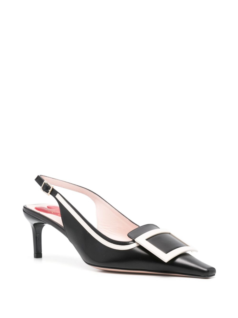 Roger Vivier Women Viv' Canard Leather Slingback Pumps - 4