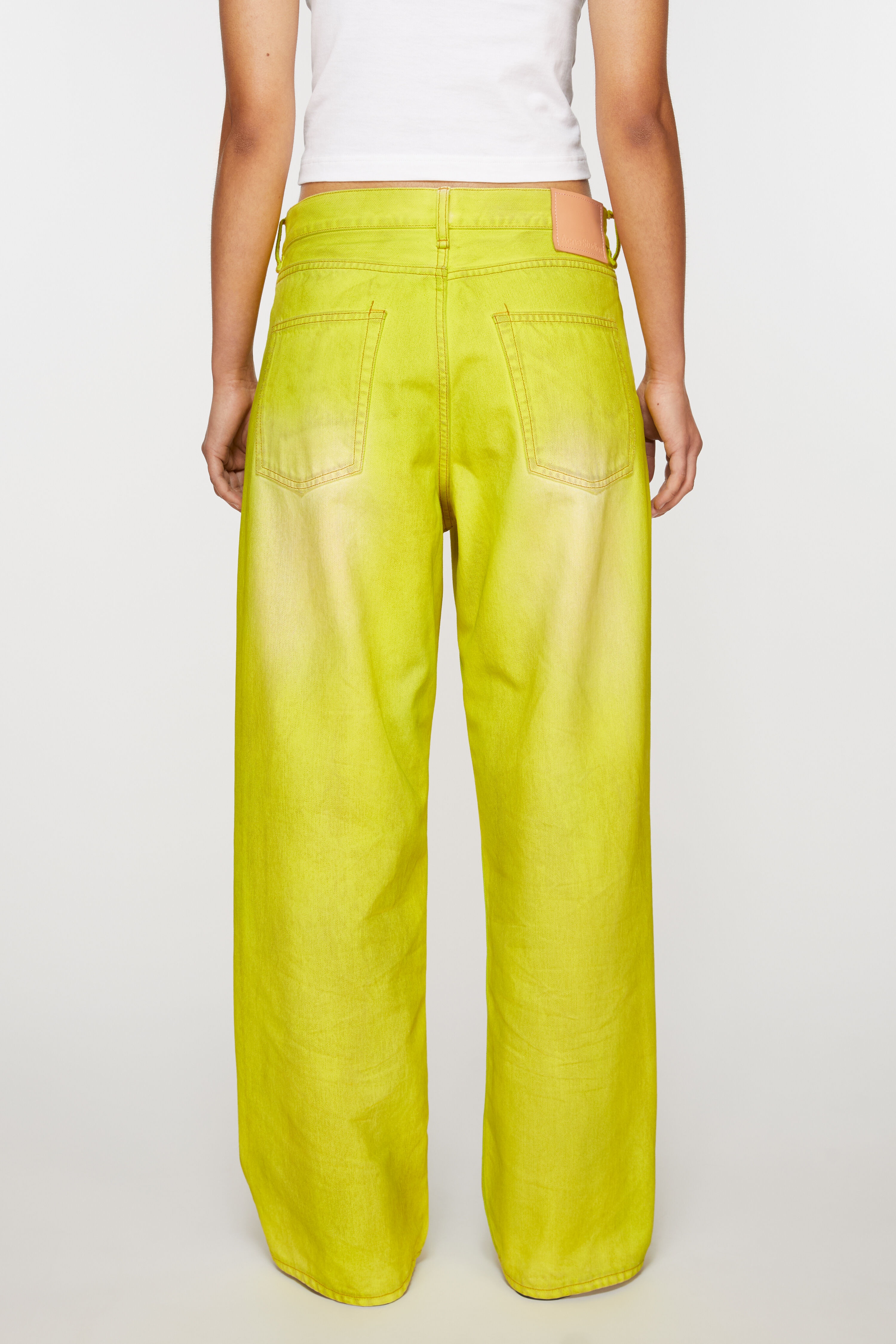Loose fit jeans - 1981F - Neon yellow - 4