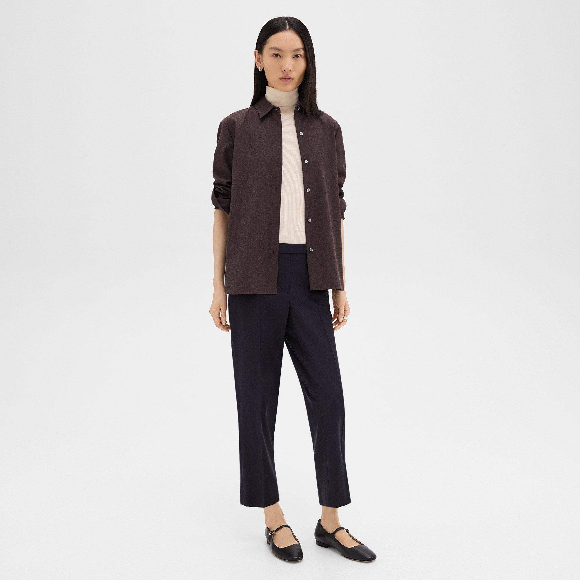 Treeca Pull-On Pant in Sleek Flannel - 2