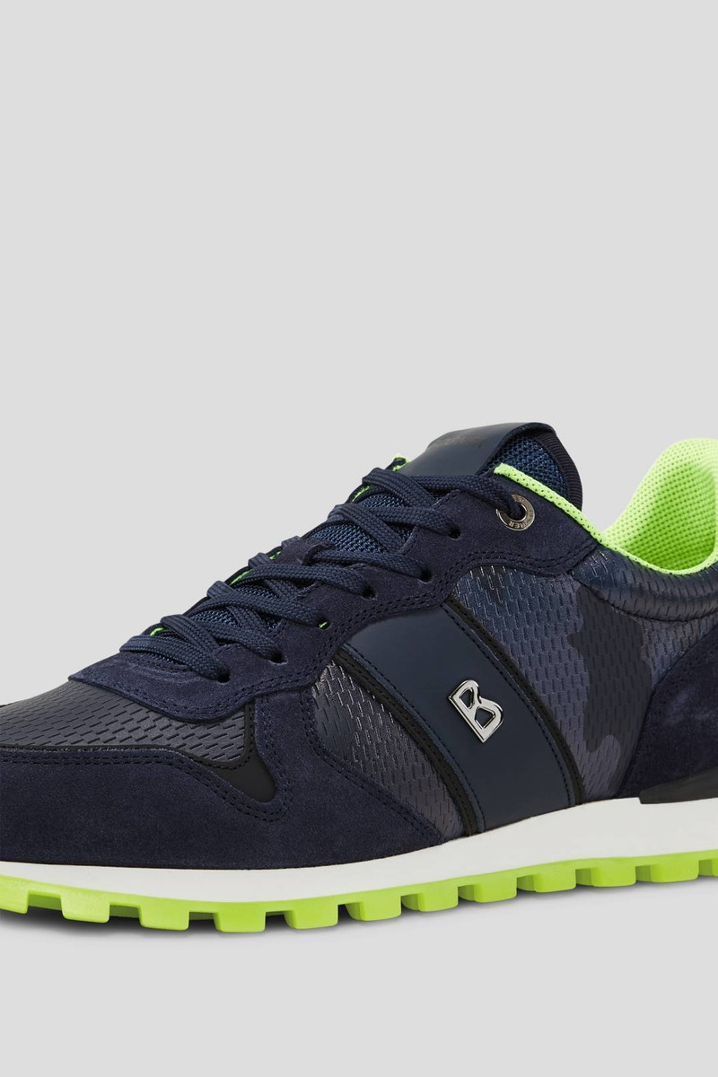PORTO SNEAKER IN NAVY BLUE/LIME 4