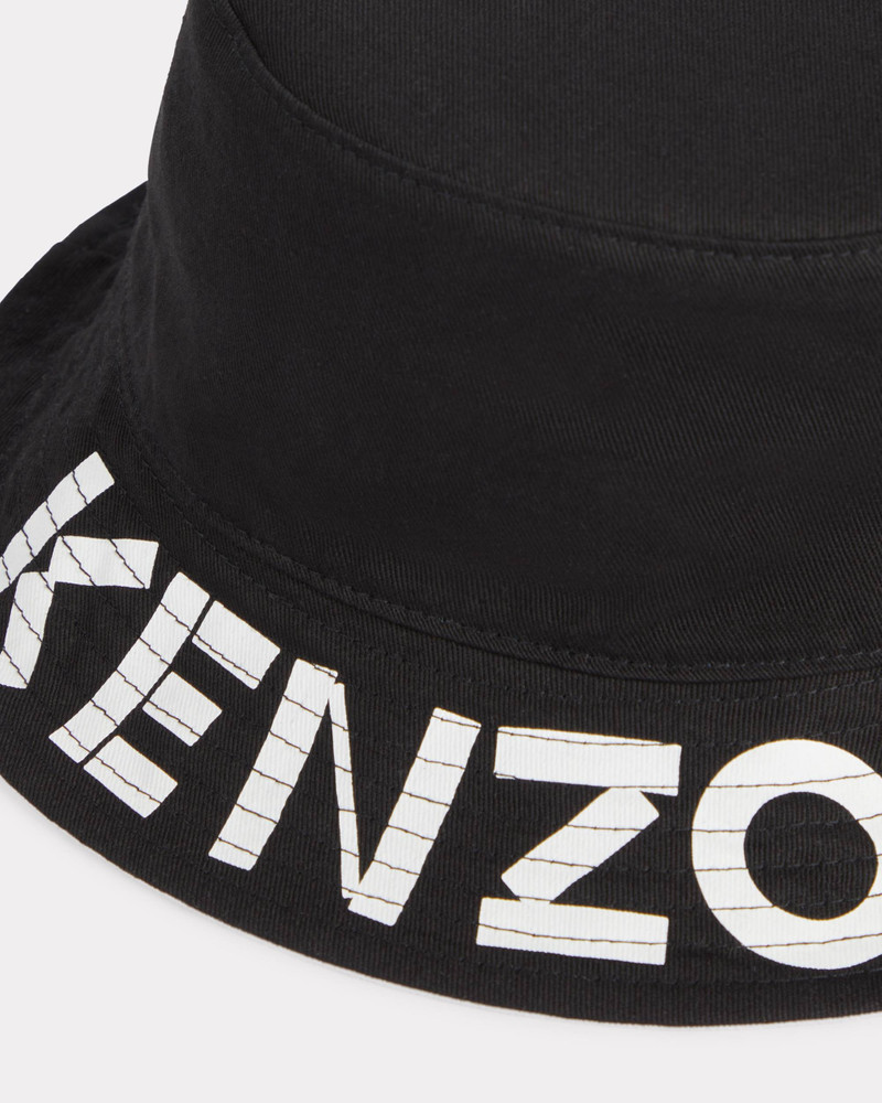'KENZOGRAPHY' reversible cotton hat 4