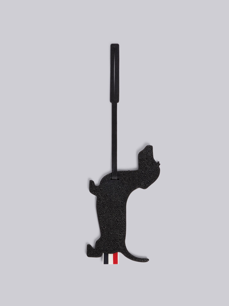 Black Pebbled Hector Icon Luggage Tag 3