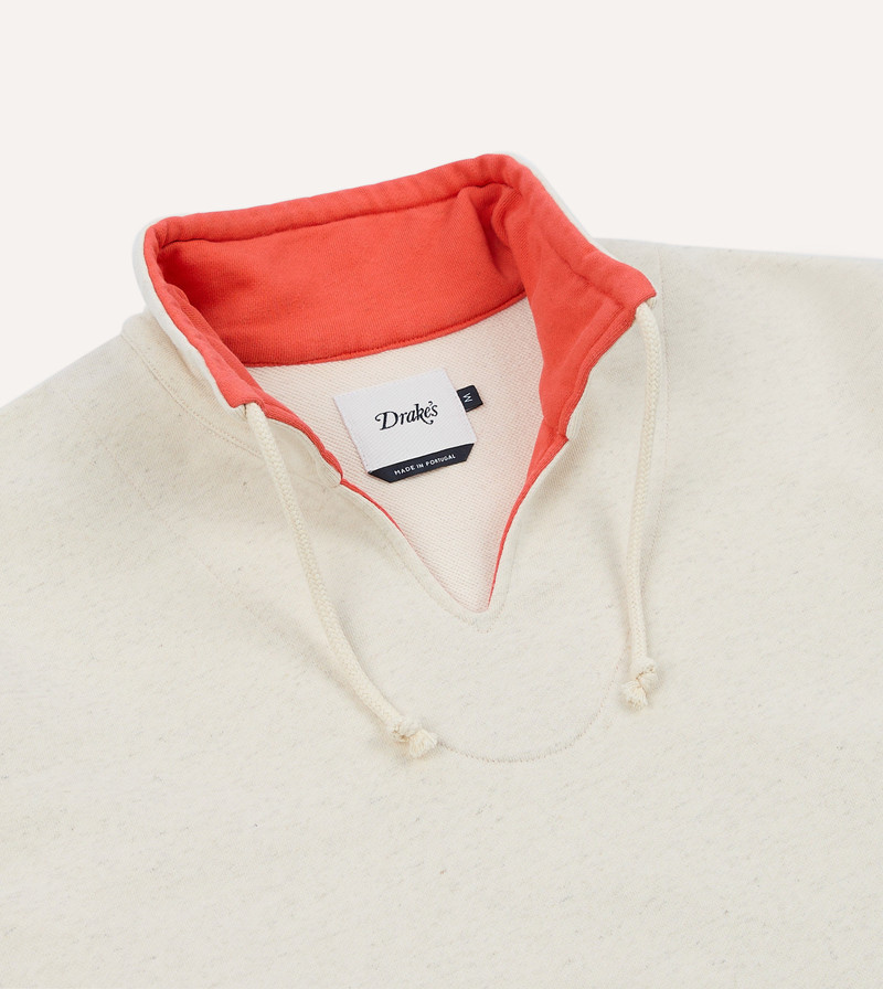 Ecru Cotton-Hemp Smock Sweatshirt 4