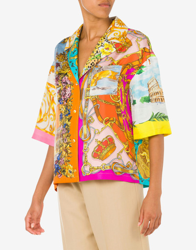 Moschino SCARF PRINT TWILL SHIRT outlook