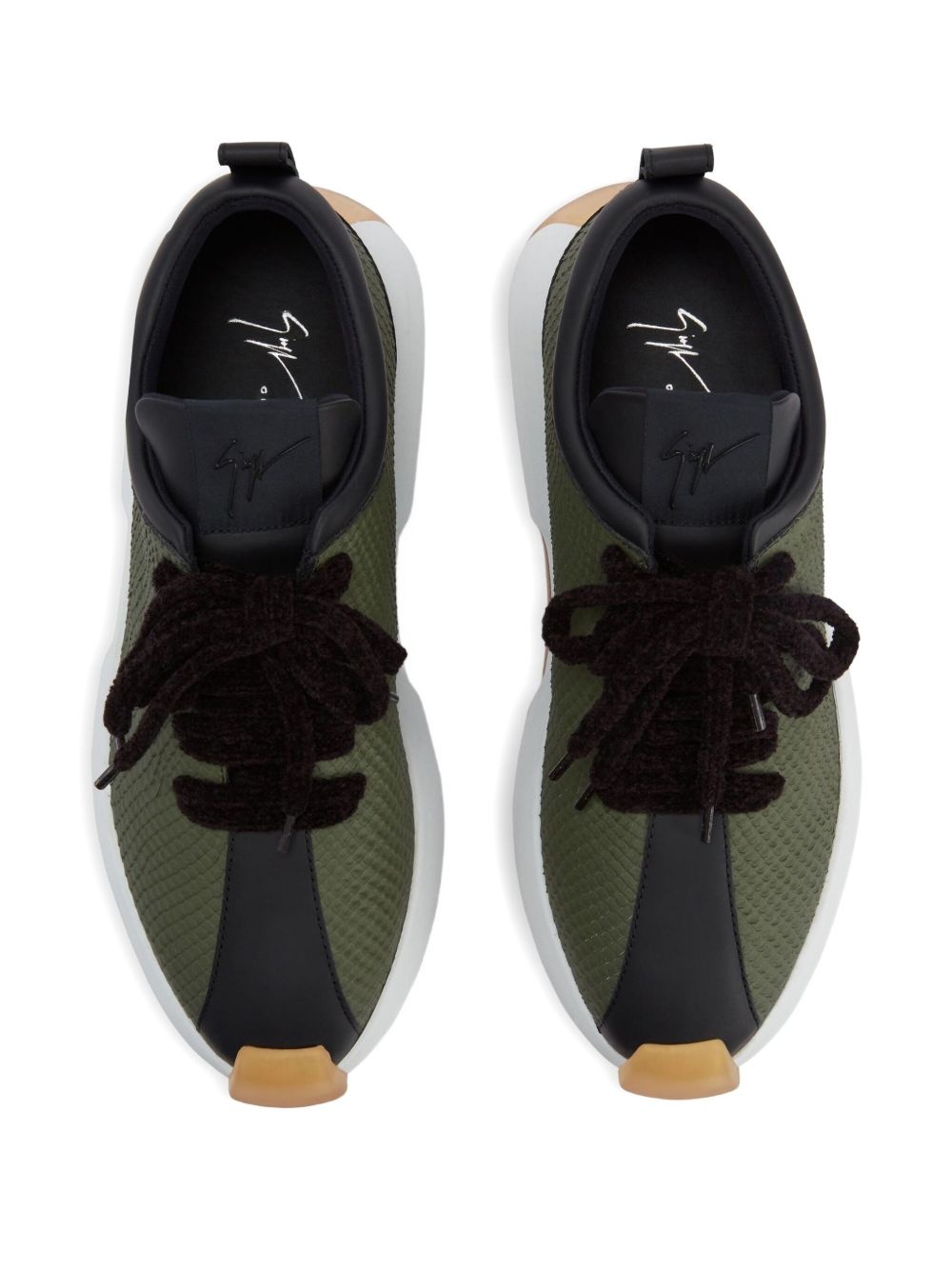 textured sneakers - 3