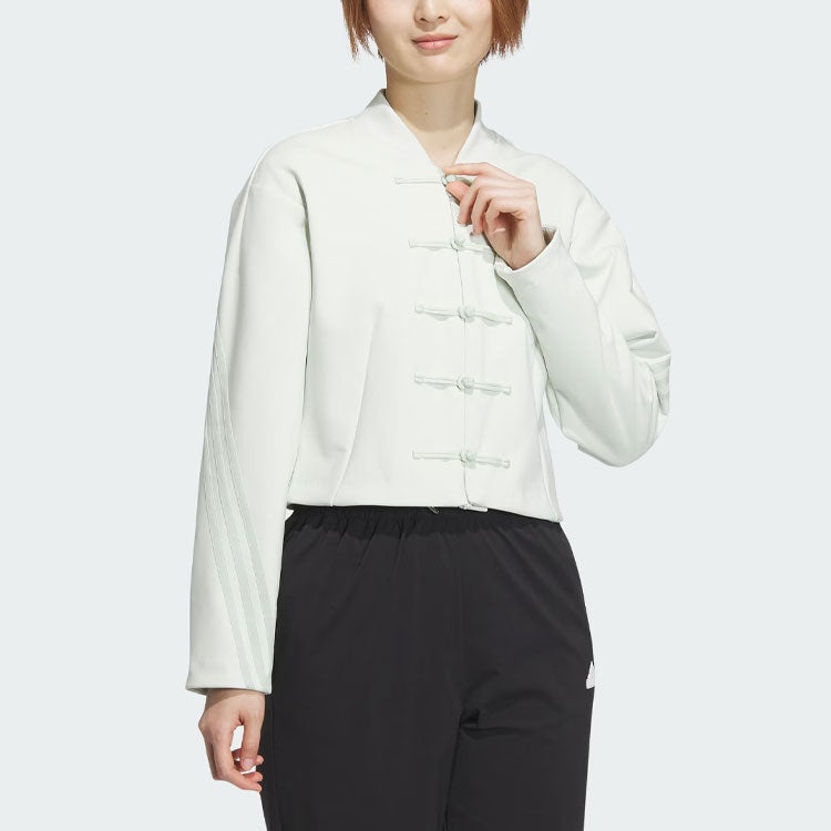 (WMNS) adidas x Samuel Gui Yang Jacket 'White' JF6665 - 2
