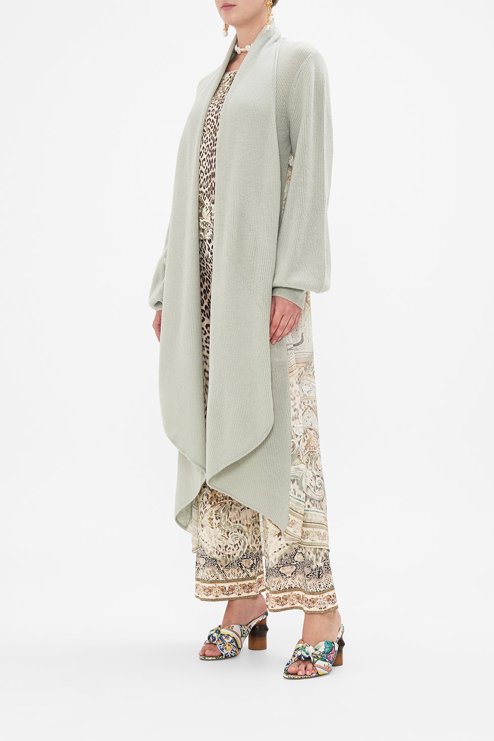 WOOL CASHMERE KNIT LAYER WITH SILK BACK - 4