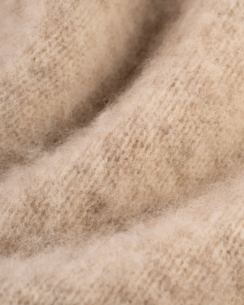 MADE-IN-SCOTLAND IVORY SHAGGY DOG SWEATER - CLASSIC FIT 7