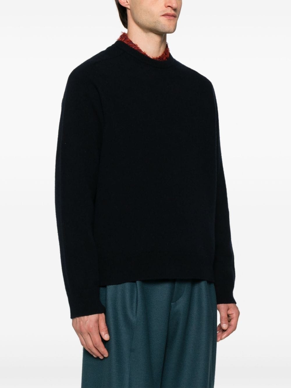 crew-neck wool jumper - 3