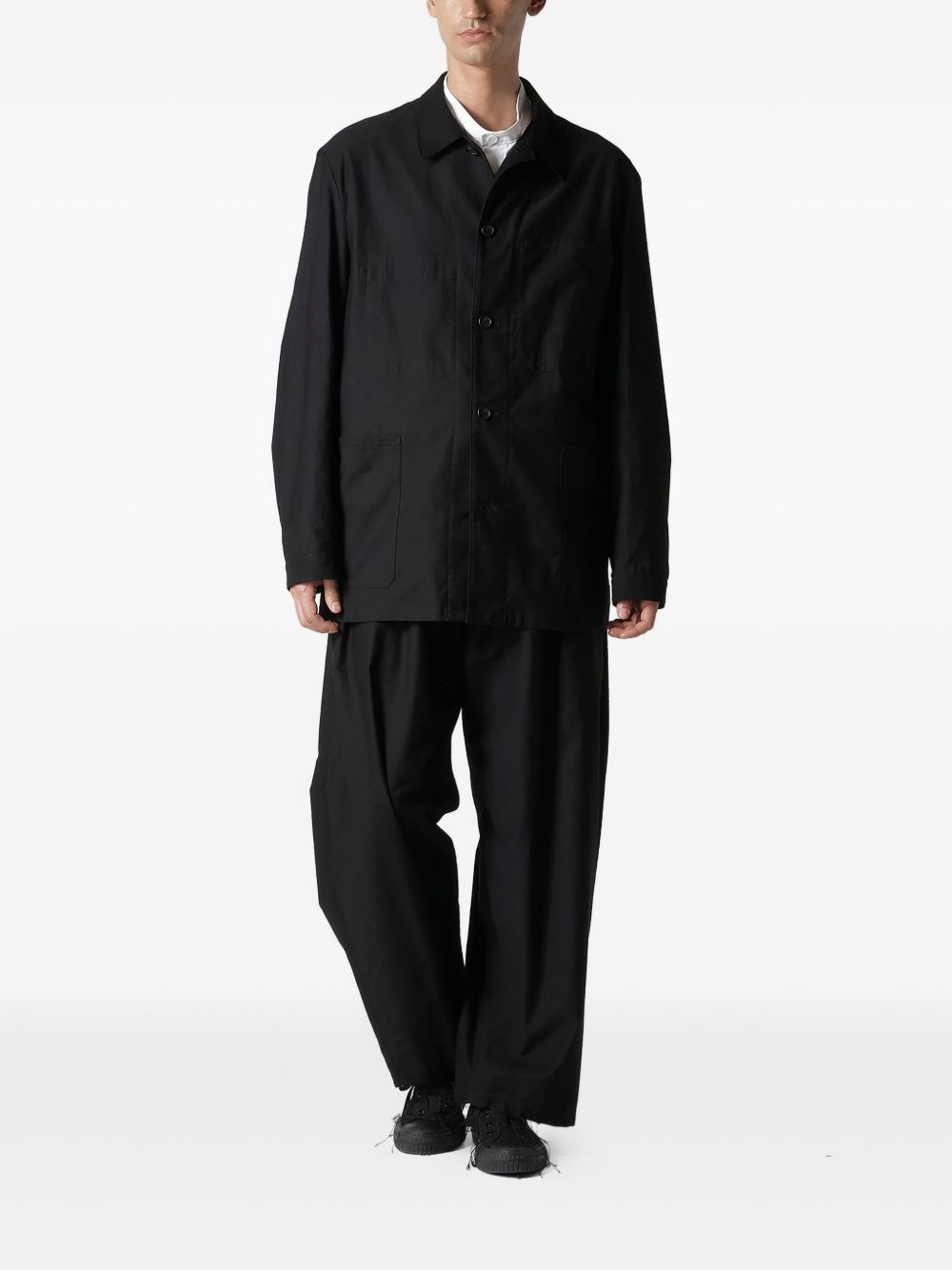 button-down shirt jacket - 2