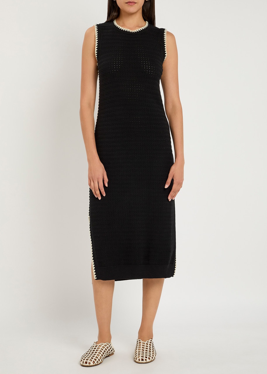 Varley Dwight Tank Open-knit Midi Dress - 2