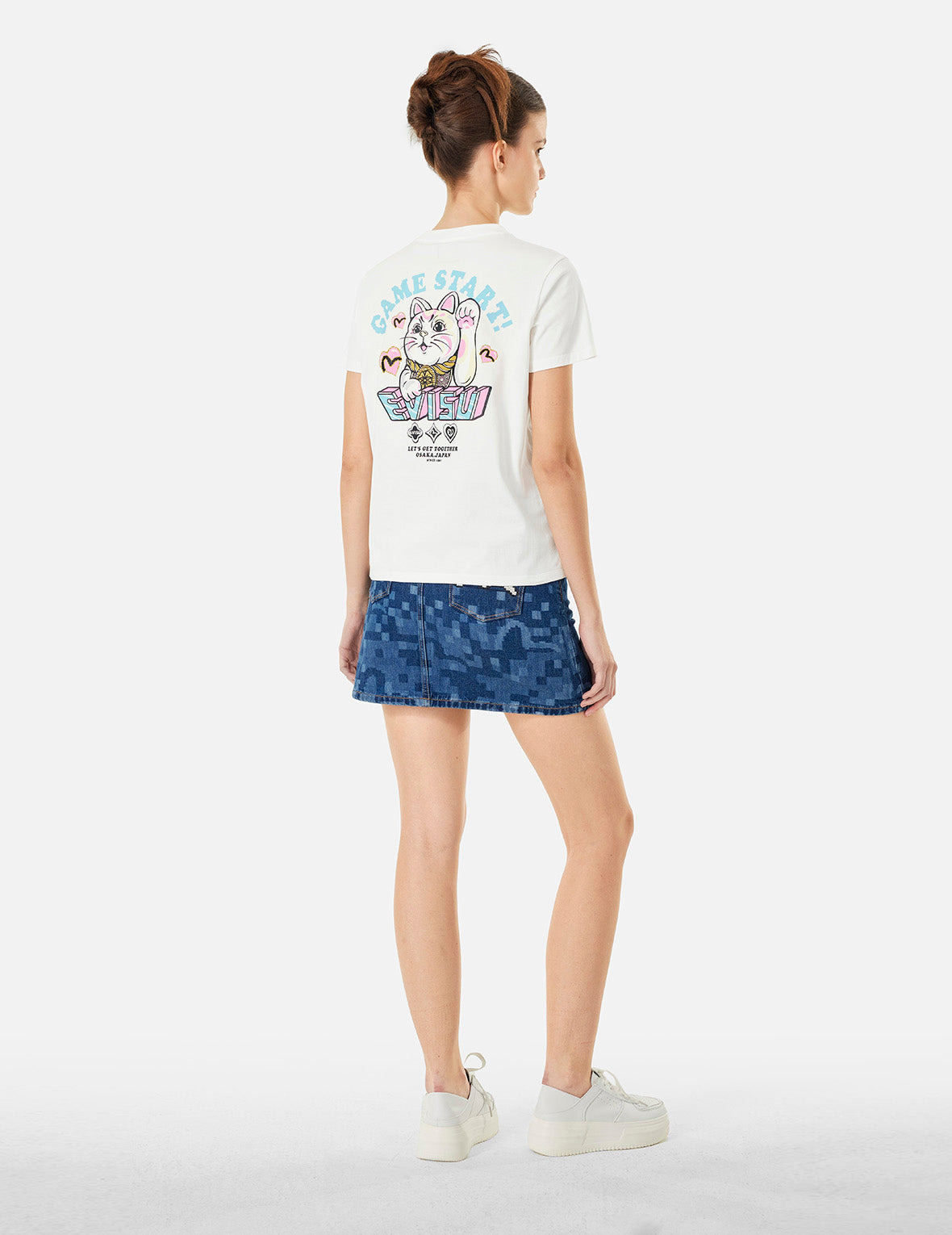 FORTUNE CAT PRINT REGULAR FIT T-SHIRT - 3