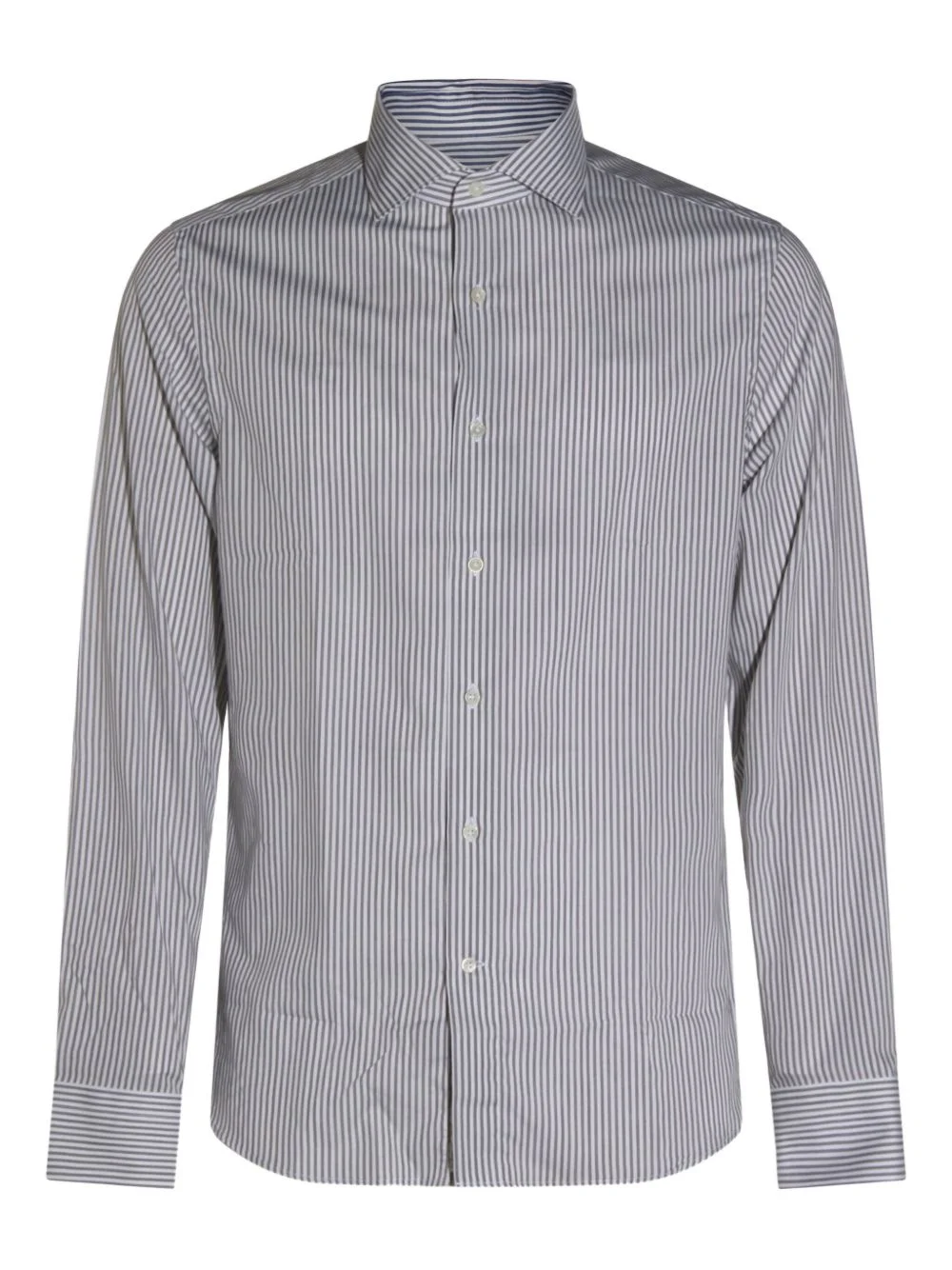 striped-pattern long-sleeve shirt - 1