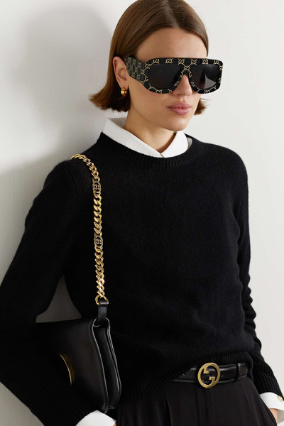 GUCCI Oversized D-frame acetate sunglasses outlook