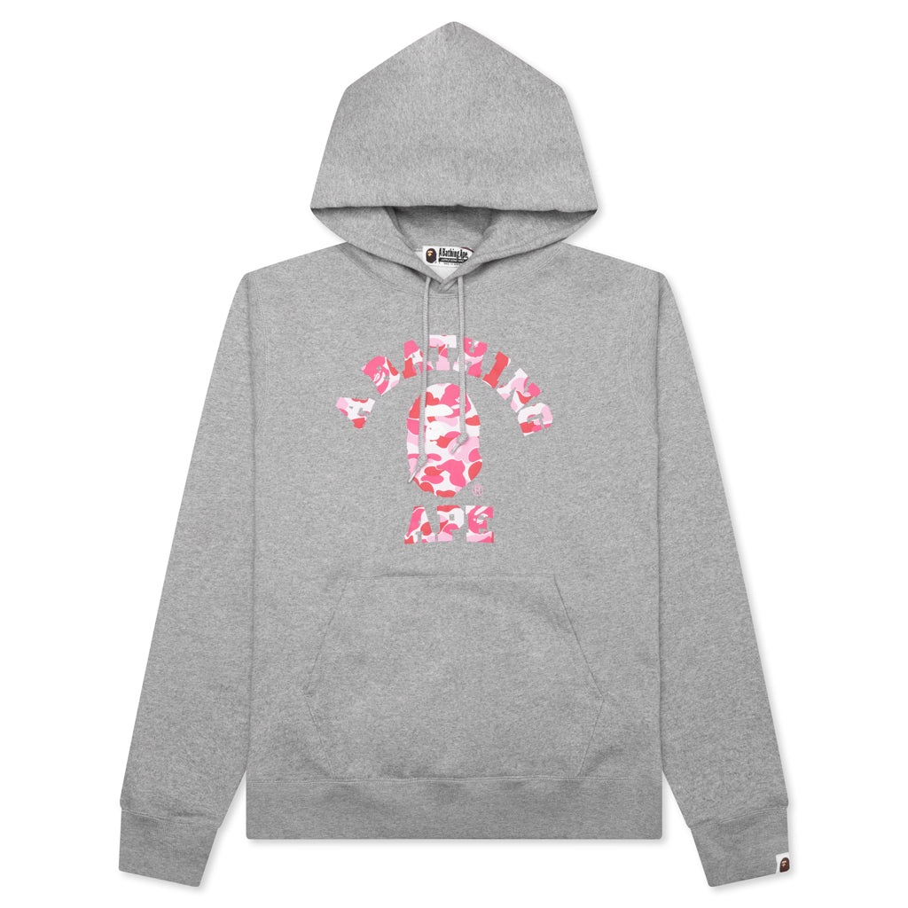 ABC CAMO COLLEGE PULLOVER HOODIE - GRAY - 1