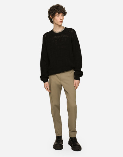 Dolce & Gabbana Stretch cotton and cashmere pants outlook