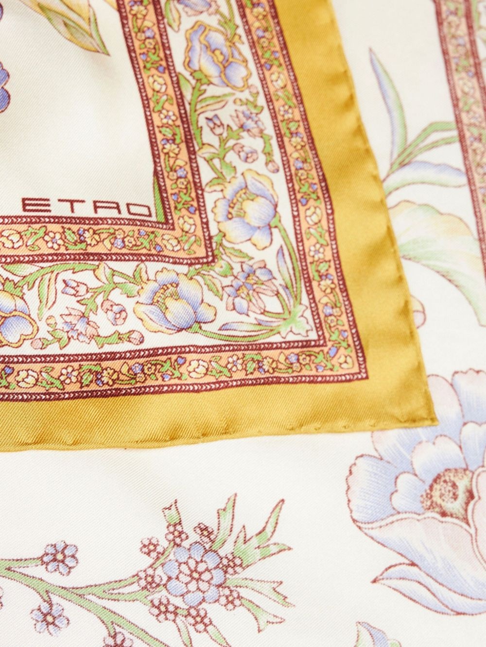 printed silk pocket square - 2