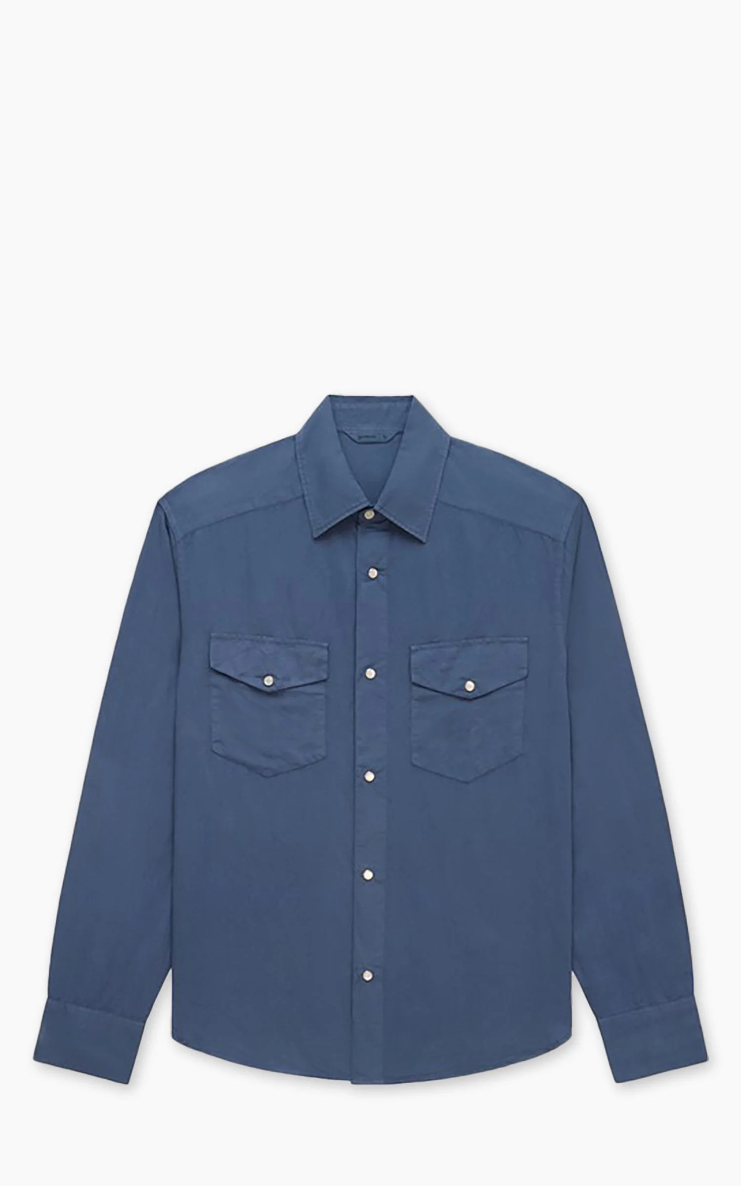 3SIXTEEN SNAP WESTERN SHIRT GARMENT DYE SLATE - 1