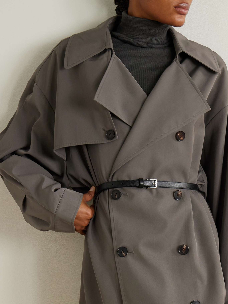 The Frankie Shop Jessie leather belt Black outlook