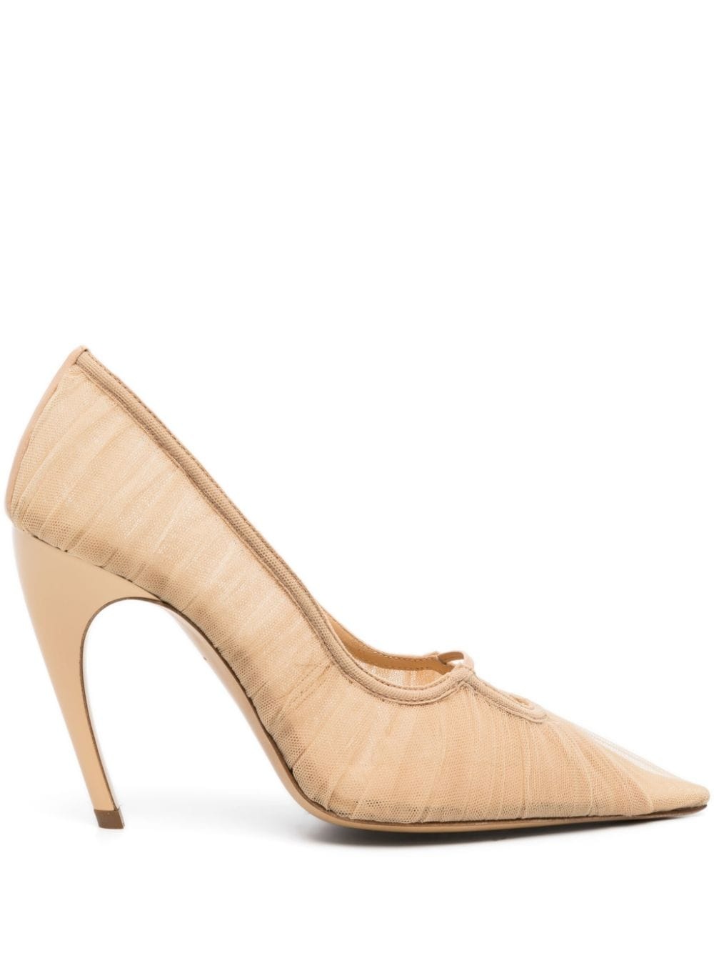 pointed-toe sheer pumps - 1