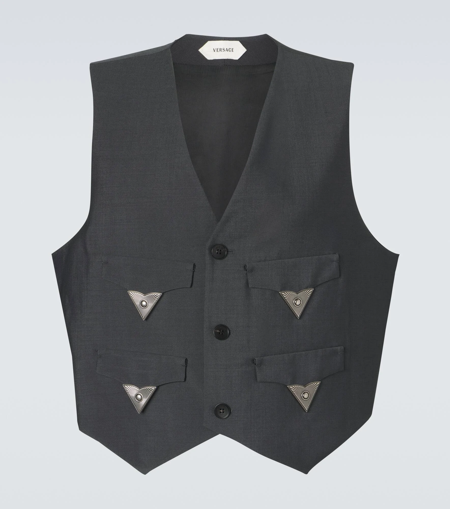 Embellished wool and mohair vest - 1
