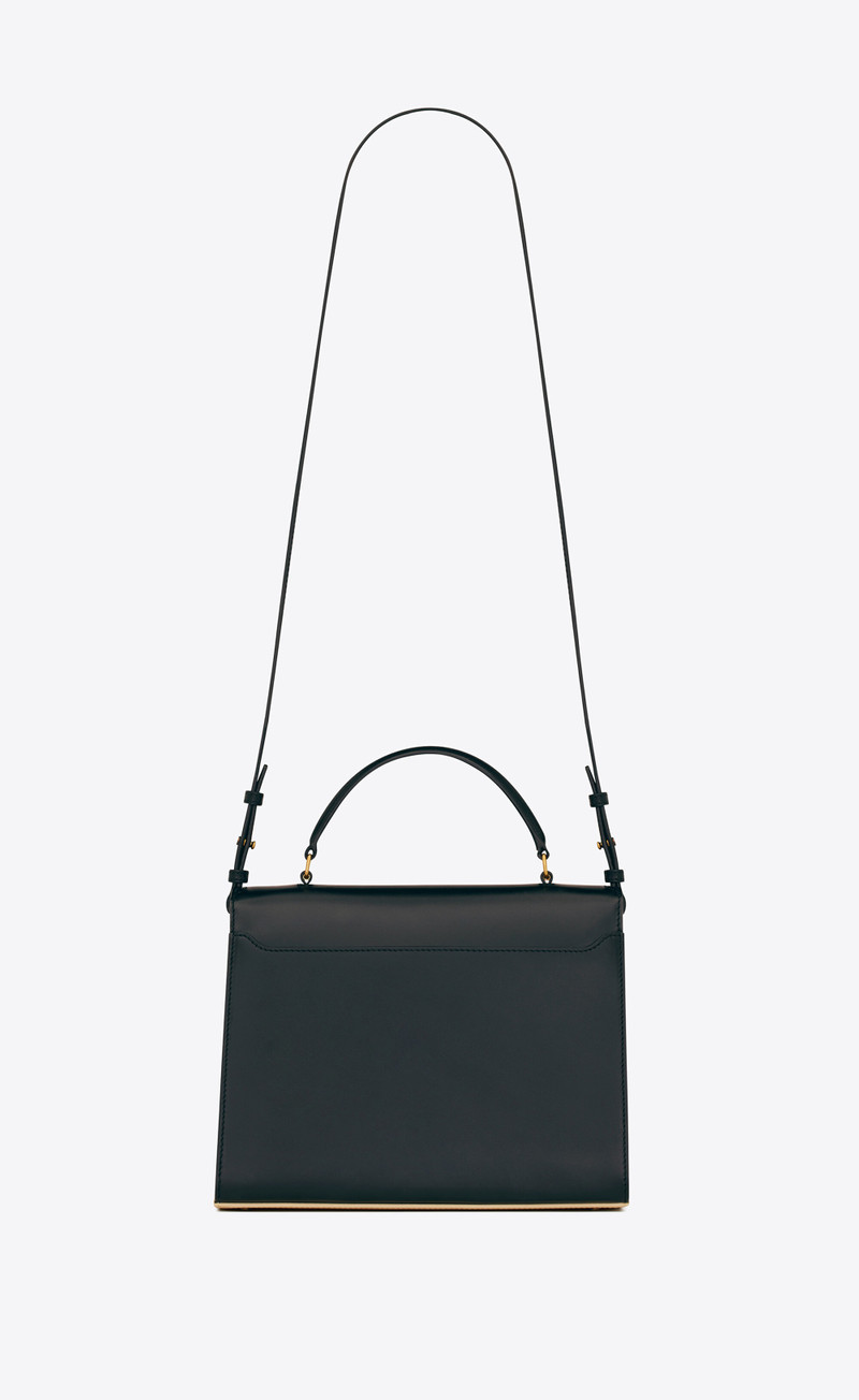 cassandra medium top handle bag in box saint laurent leather 3