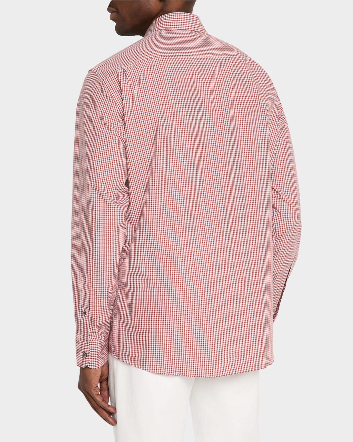 Men's Cotton Check Casual Button-Down Shirt - 3