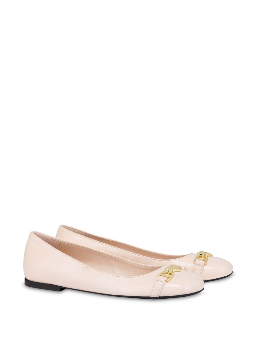 logo-plaque ballerina shoes - 2