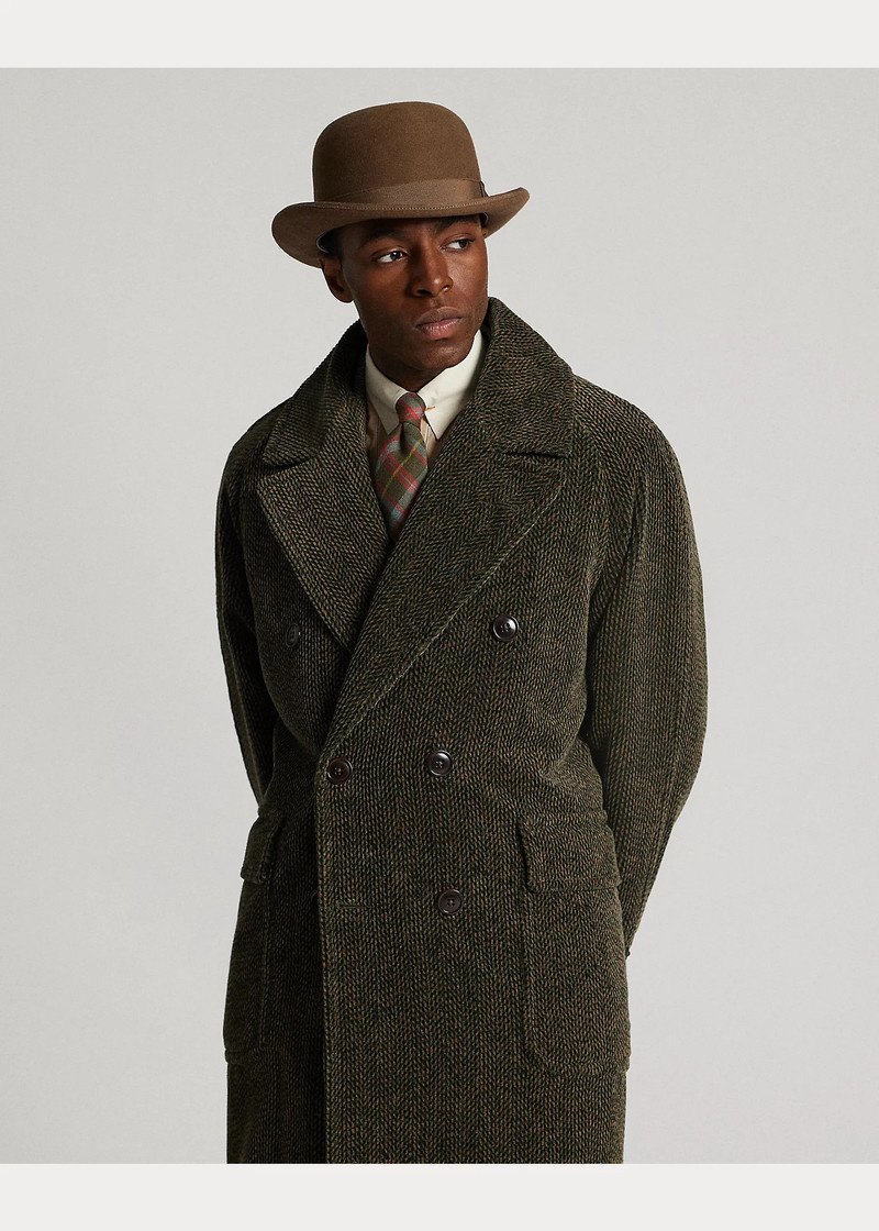 Herringbone-Print Corduroy Topcoat 3