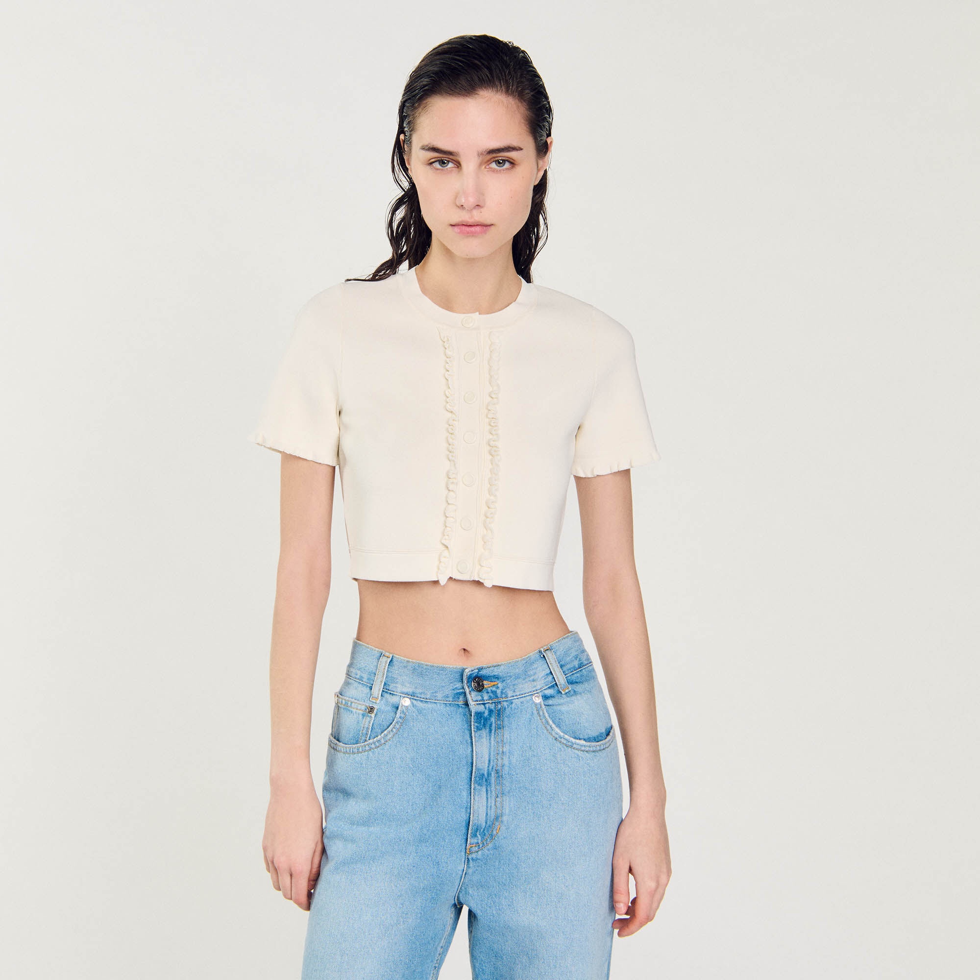 RUFFLED CARDIGAN - 5