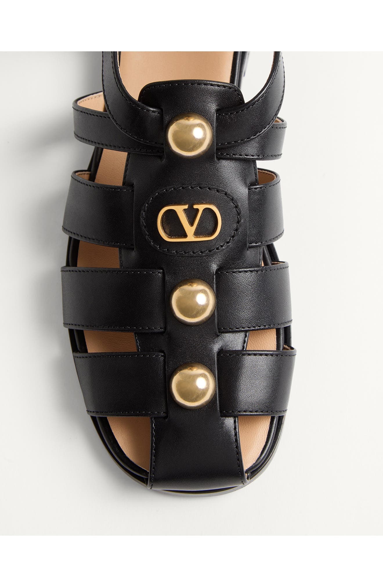 Valentino Garavani VLOGO Fisherman Sandal in Black at Nordstrom - 6