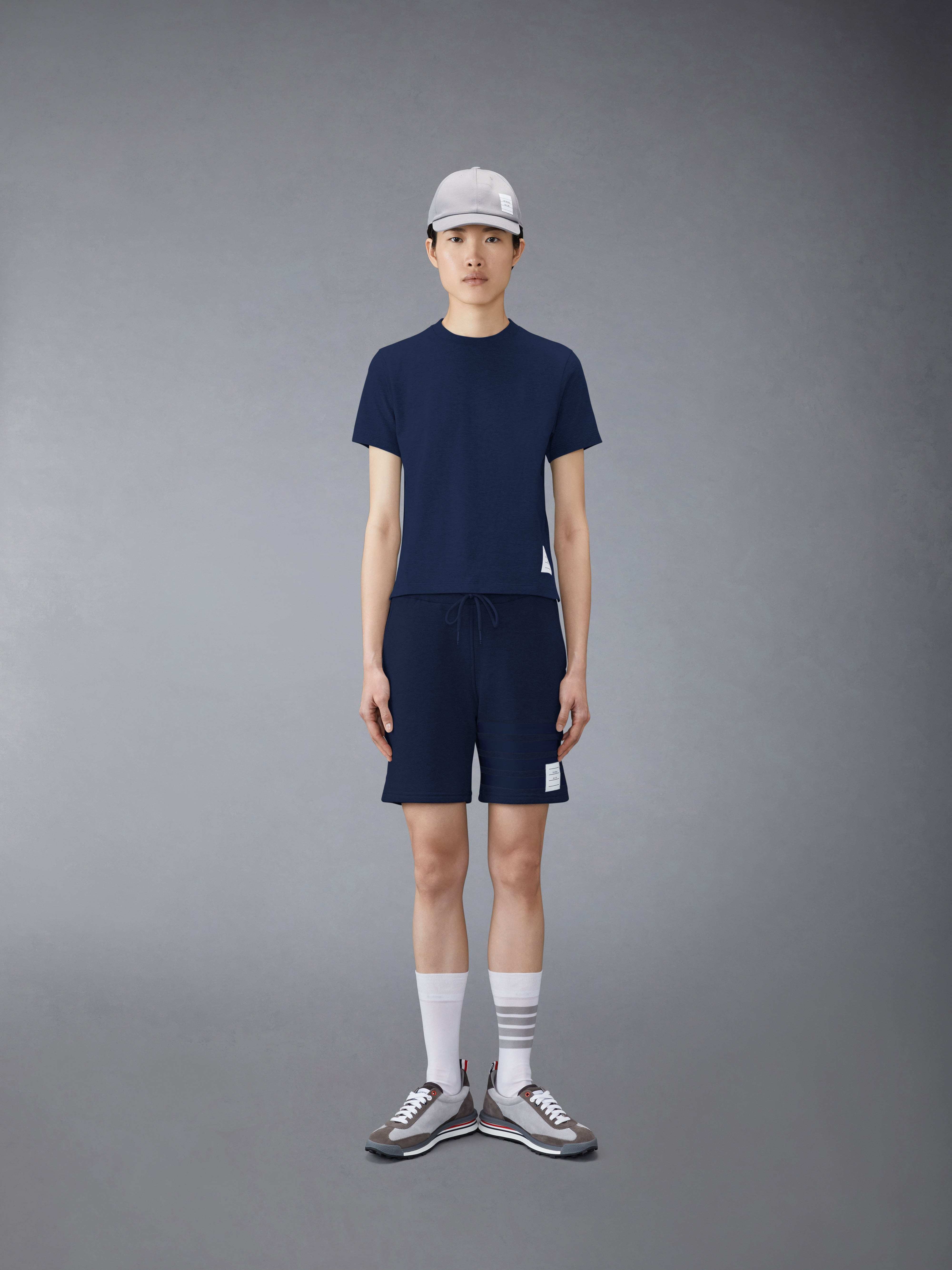 Navy Lightweight Jersey Relaxed Fit Logo Patch Short Sleeve Tee - 3