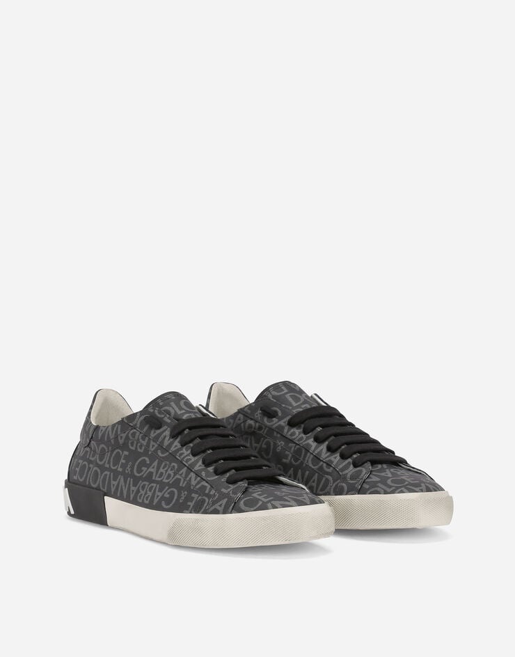 Coated jacquard Portofino Vintage sneakers - 2