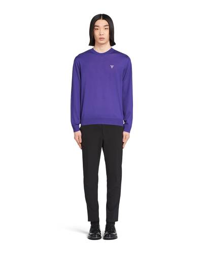 Prada Superfine wool crew-neck sweater outlook